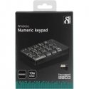 Deltaco TB-144 numeric keypad Universal RF Wireless Black