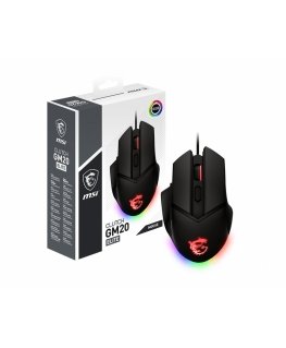 MSI Clutch GM20 Elite pele Speļu Labā roka USB Type-A Optisks 6400 DPI