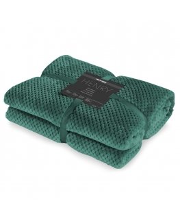 DecoKing Blanket HENRY BOTTLEGREEN 170X210