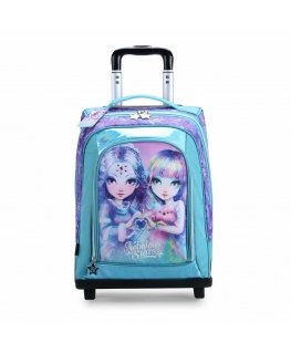 NEBULOUS STARS backpack with wheels Isadora & Iceana, 46cm, 12532