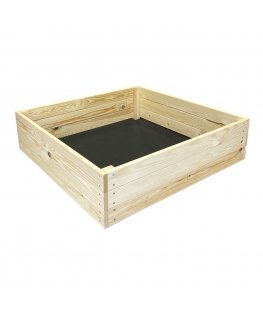 4IQ Wooden bed 80 x 80 x 27 cm