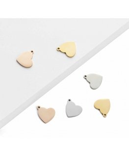 xTool heart shaped pendant – gold silver and rose gold – 30pcs