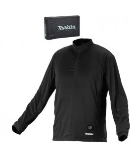 Makita DCX201AM Battery Heated Jacket with Zipper, BL1055B, M