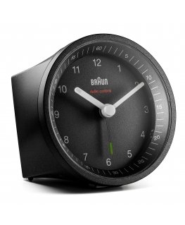 Braun BC07 Kvarca modinātājpulkstenis Melns
