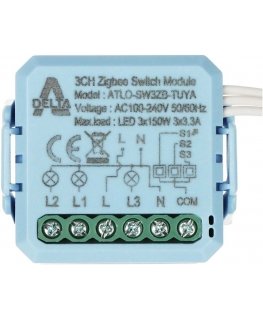 SMART SWITCH ATLO-SW3ZB-TUYA ZigBee, Tuya Smart