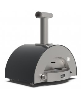 Alfa Forni Classico 2 Pizze Hybrid Schiefer Grau