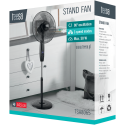 Standing fan controlled by TEESA remote control, black