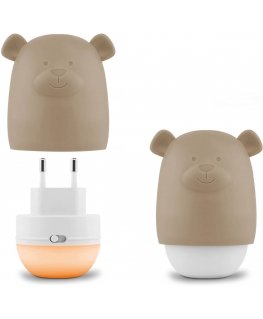 Zazu Benny the Bear yövalo, taupe