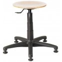 MEVA Swivel workshop stool on a stable base without wheels