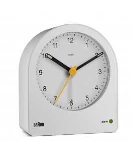 Braun BC22 Kvarca modinātājpulkstenis Balts, Dzeltens