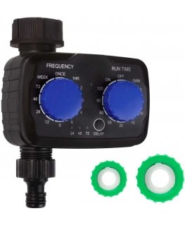 GreenBlue elektroninen kasteluohjain, ohjelmointilaite, virtalähde 2x 1.5V AA, GB391