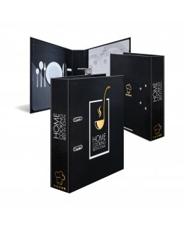 HERMA 19668 ring binder A4 Black, Gold, White