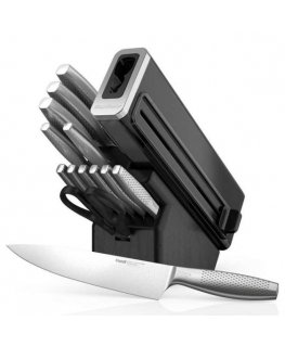 Peiliai Ninja StaySharp 14vnt+medinis blokelis