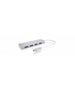 ICY BOX IB-HUB1425-C3 USB 3.2 Gen 1 (3.1 Gen 1) Type-C 5000 Mbit/s Silver