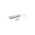 ICY BOX IB-HUB1425-C3 USB 3.2 Gen 1 (3.1 Gen 1) Type-C 5000 Мбит/с Серебристый