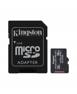 Kingston Technology Industrial 16 GB MicroSDHC UHS-I Class 10