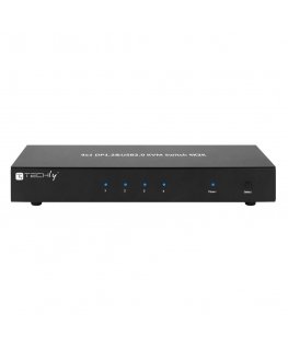 Techly IDATA DP-KVM4 KVM switch Rack mounting Black