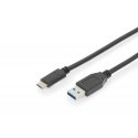 Digitus AK-300146-010-S USB kabelis USB 2.0 1 m USB C USB A Melns Digitus AK-300146-010-S USB kabelis USB 2.0 1 m USB C USB A Melns