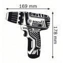 Bosch GSR 10,8-2-LI Professional Avaimeton musta, Sininen, Punainen