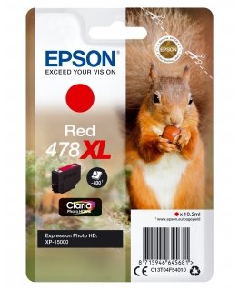 Epson Squirrel Singlepack Red 478XL Claria Photo HD Ink