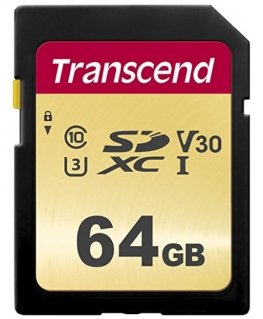 Transcend 64GB, UHS-I, SD SDXC Класс 10