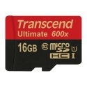 Transcend 16GB microSDHC Class 10 UHS-I (Ultimate) MLC Klasės 10