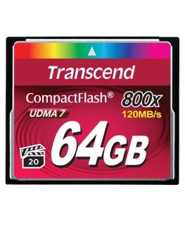 Transcend 64GB 800x CF CompactFlash MLC