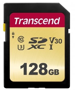 Transcend SD Card SDXC 500S 128GB