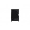 Lanberg FF01-6815-12B rack cabinet 15U Freestanding rack Black