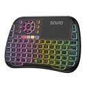Savio SAVMKW-04 mobile device keyboard QWERTY US English USB Type-C Black