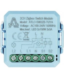SMART SWITCH ATLO-SW2ZB-TUYA ZigBee, Tuya Smart