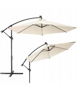 Extralink Black Forest | Garden umbrella | on 3 m pole, large beige