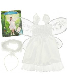 Ikonka karnevaalienkeliasu 3 kpl, koko M