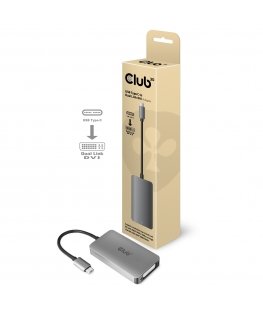 CLUB3D cac-1510 USB C DVI-D Dual link Pilka