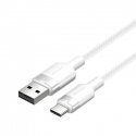 USB 2.0 A to USB-C 3A cable Vention CTNWF 1M (white) USB 2.0 A to USB-C 3A cable Vention CTNWF 1M (white)