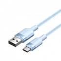 USB 2.0 A - USB-C 3A kaapeli Vention CTNLF 1M (sininen)