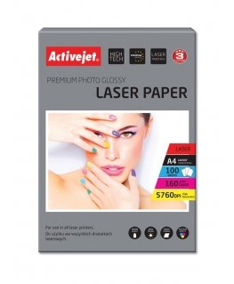 Activejet AP4-160G100L fotopapīrs A4 Balts Spīdums