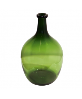 OEM Glass vase 24x40 cm, smoky green color