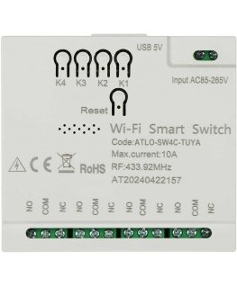 SMART ATLO-SW4C-TUYA Wi-Fi switch, Tuya Smart