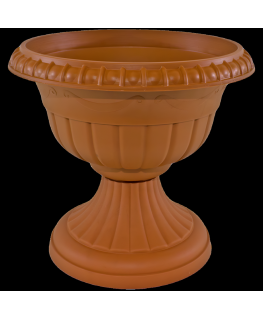 FORM PLASTIKS Ziedu pods-vāze Roma 6 terakota