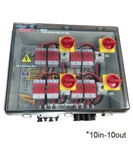 CNC PV disconnect panel, DC 10in-10out, IP66