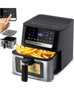 Oro gruzdintuvė be aliejaus Oro gruzdintuvė Berdsen BD-655 juoda