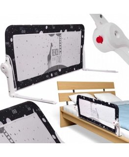 Icon of Protective Gate Barrier for Bed Safety 120 cm black