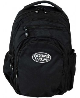 Oceans Wave Backpack OCW with zippers, black, 45.5x35x20 cm