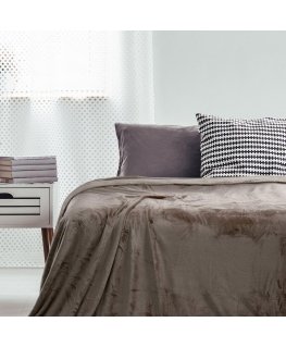 DecoKing Segu MIC krāsā kapučīno vienkārša stila klasiskā tipa materiāls - tekstils mikrošķiedra 150x200