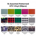 xTool patterned heat transfer vinyl - 30 pcs