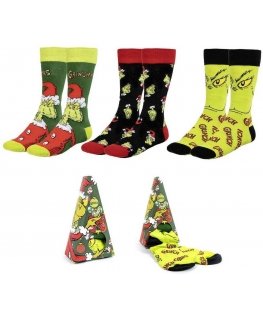 CERDÁ Grinch paketas 3 suaugusiųjų kojinių