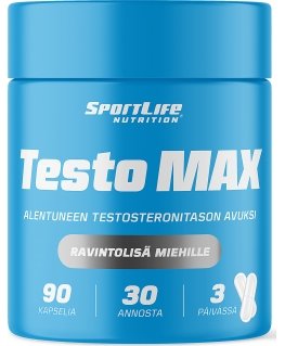 SportLife Testo MAX 90 capsules, 106 g
