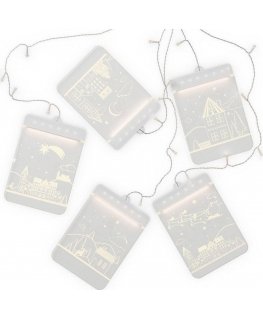 AmeliaHome LEDPL/AH/ZIEMASSVĒTKU/PILSĒTA/TAURE/SET/5GB