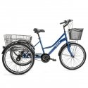 City three-wheeled bicycle Bisan 24 PORTER dark blue/white City three-wheeled bicycle Bisan 24 PORTER dark blue/white